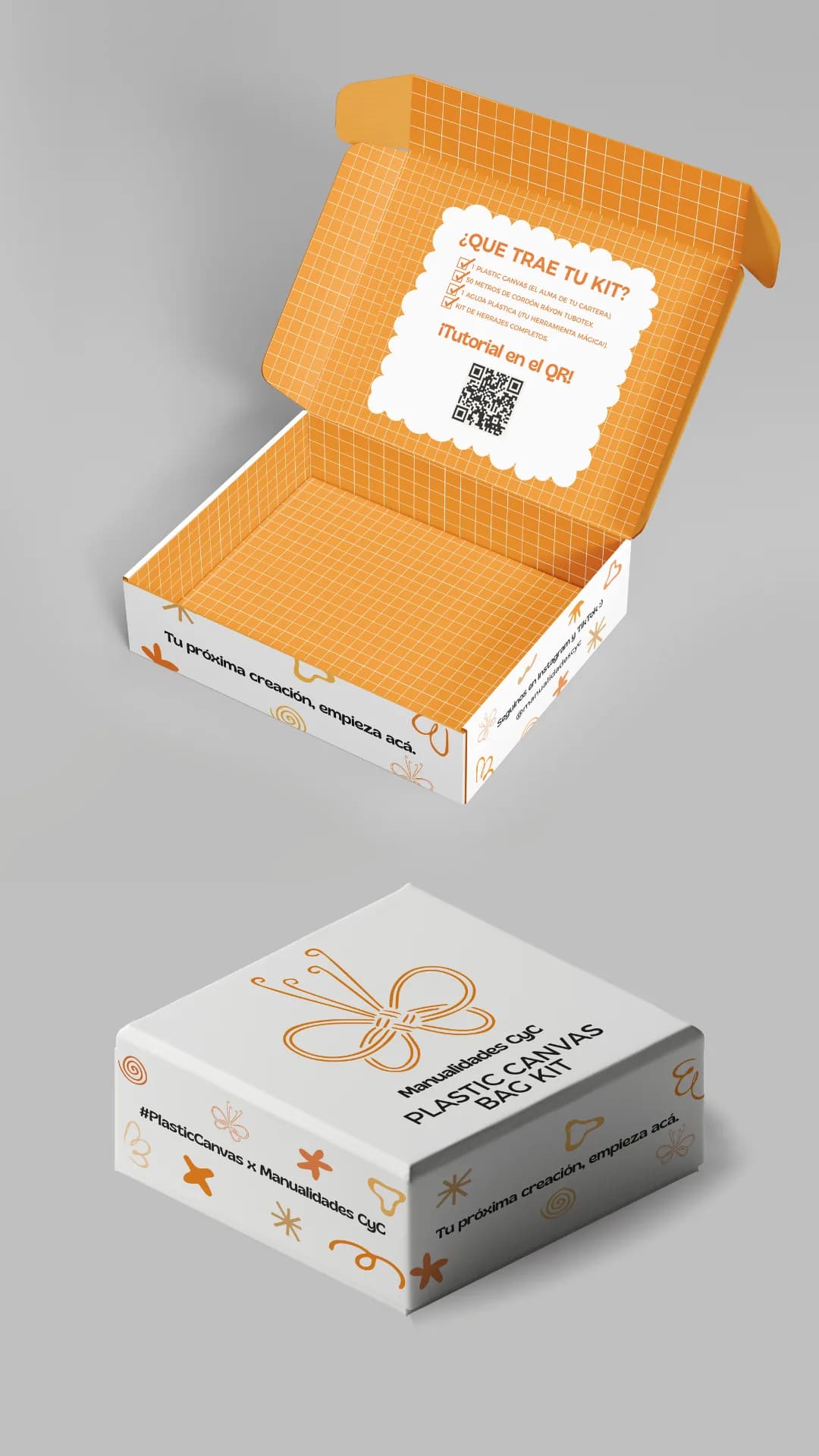Kit Plastic Canvas: Diseño de packaging